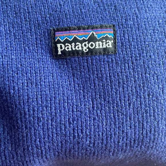 Patagonia Better Sweater Currant Blue Quarter Zip Jacket Coat Size Small Pullove - Picture 3 of 9